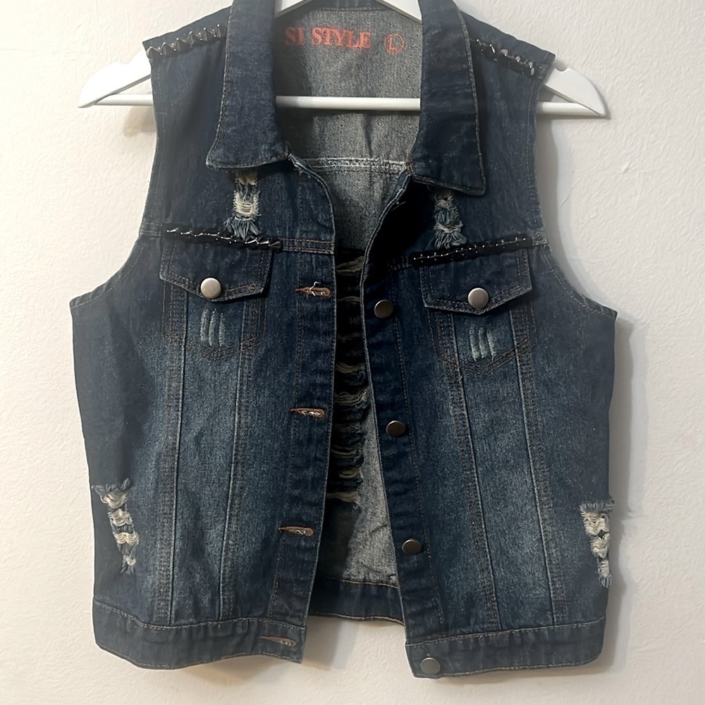 SI Style vest jeans size M (runs small see pics) grunge